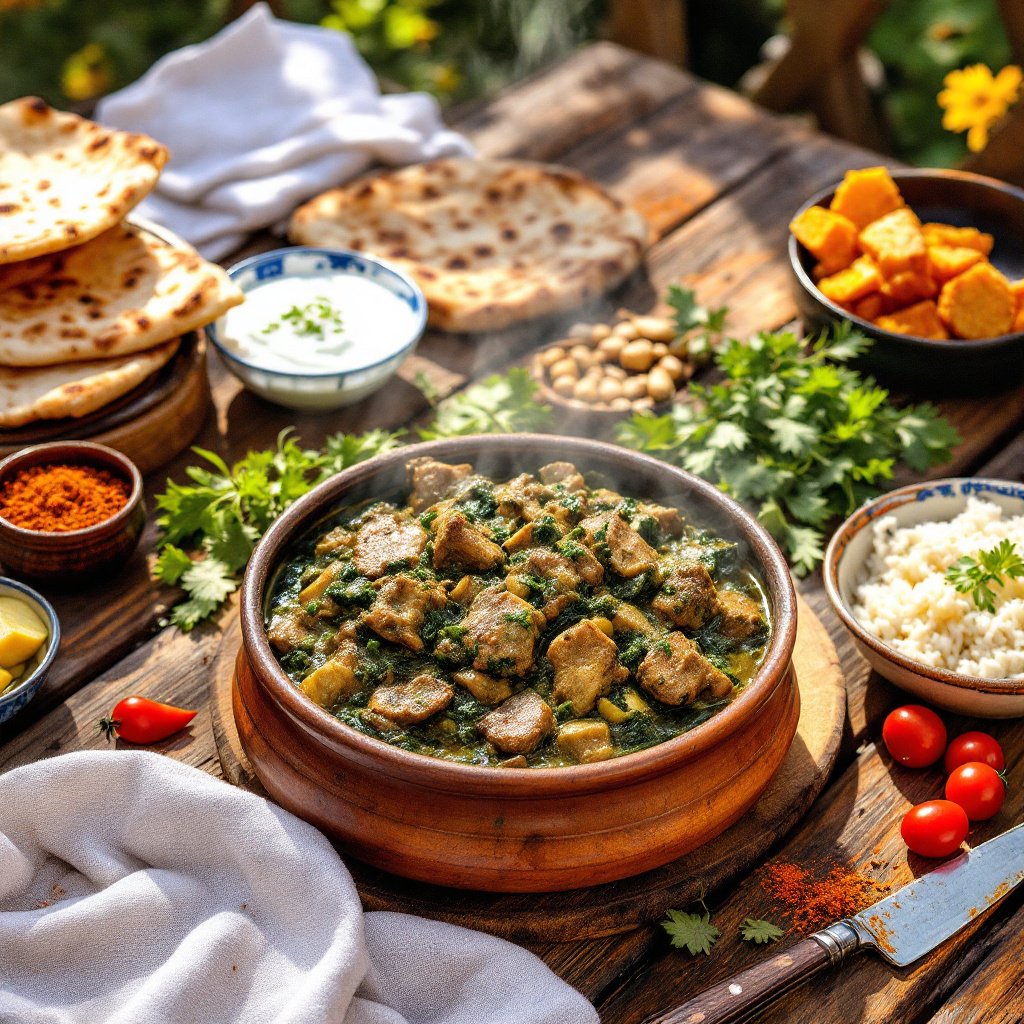 Palak Gosht (Mutton with Spinach)