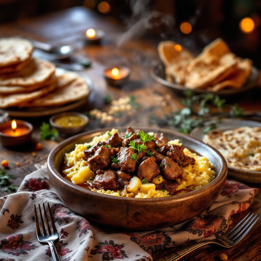 Shalgam Gosht (Mutton with Turnips)